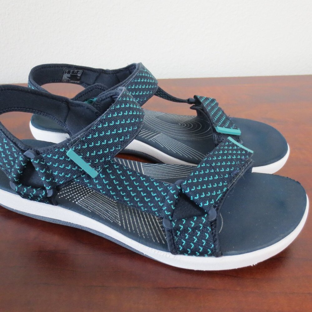 Clarks Cloudsteppers Soft Sandals Adjustable Stra… - image 2